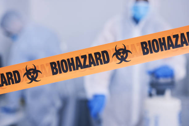 Professional Biohazard Cleanup technician working in Oakwood, IL